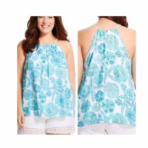 Like New Lilly Pulitzer for Target Plus Size 3X Sea Urchin Halter Top
